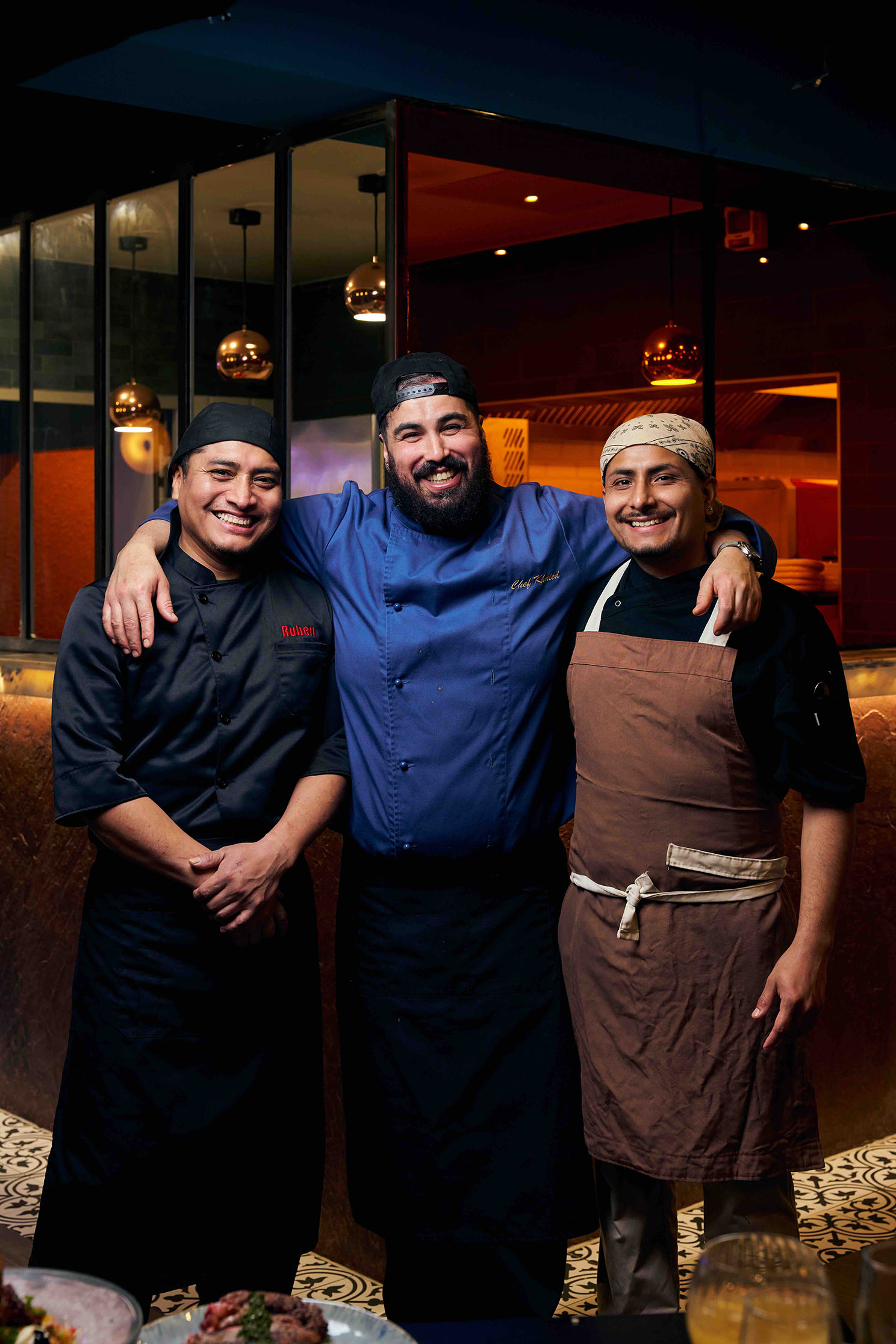 Les trois chefs du restaurant Manka à Mulhouse